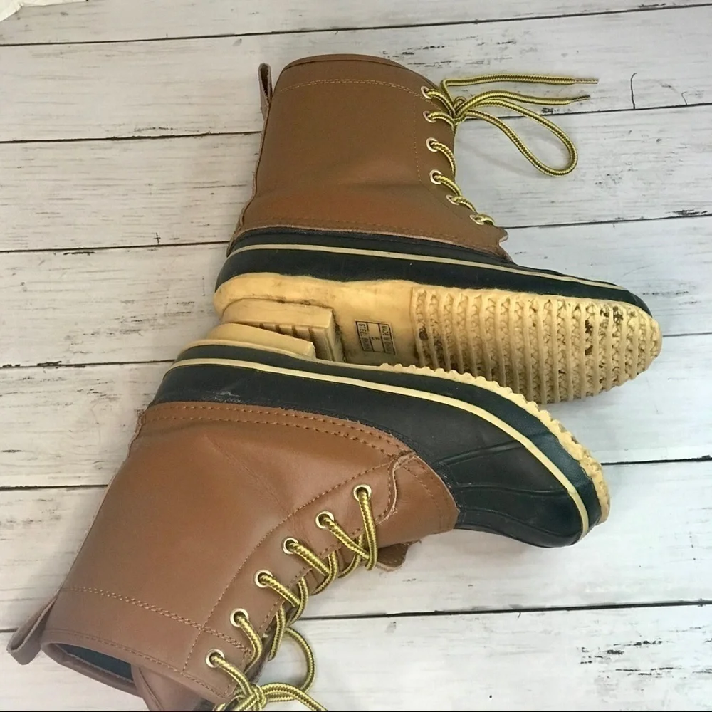 Route 66 Leather and Manmade Duck Boots